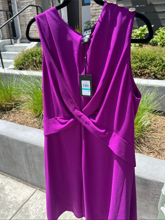 Dkny Dresses & Skirts - DKNY Twist Front Dress in Vibrant Magenta 16